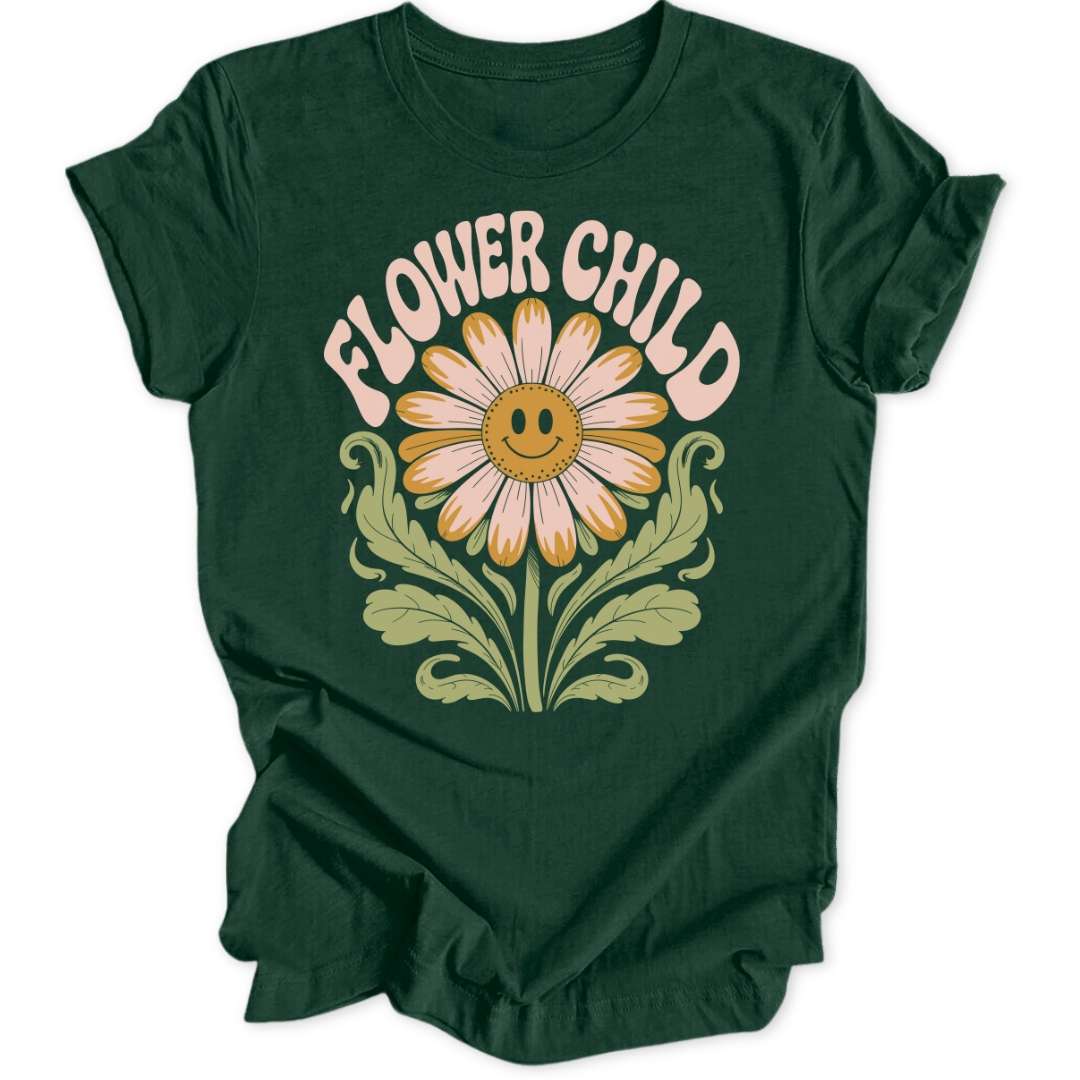 Retro Flower Child Unisex T-Shirt