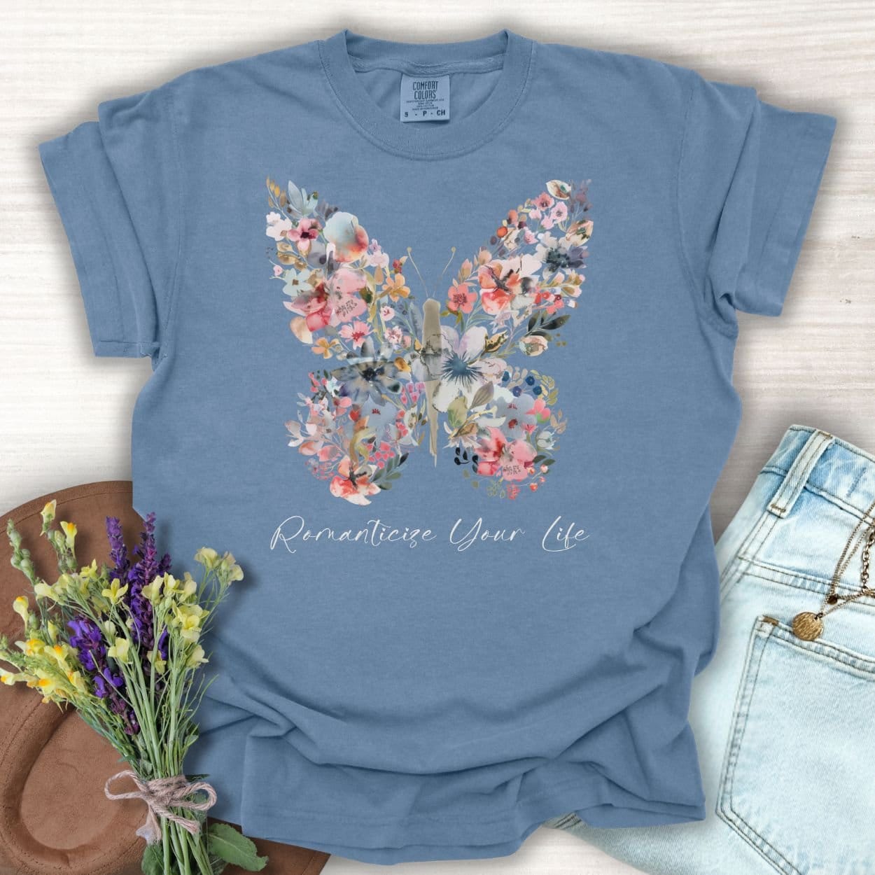 Romanticize Your Life Butterfly T-Shirt