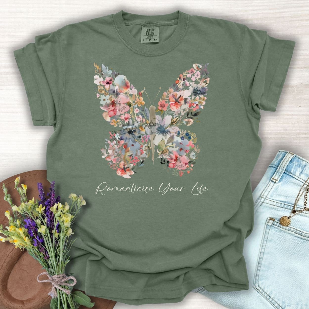 Romanticize Your Life Butterfly T-Shirt