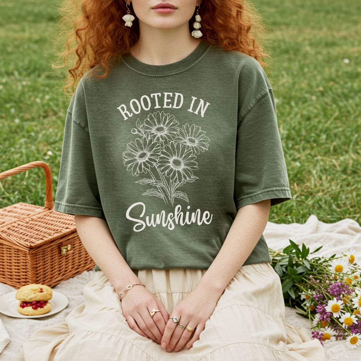 Rooted in Sunshine Daisy T‑Shirt