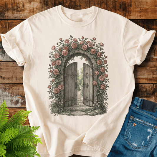 Rose Garden Door T-shirt