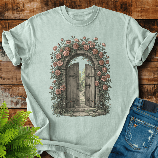 Rose Garden Door T-shirt