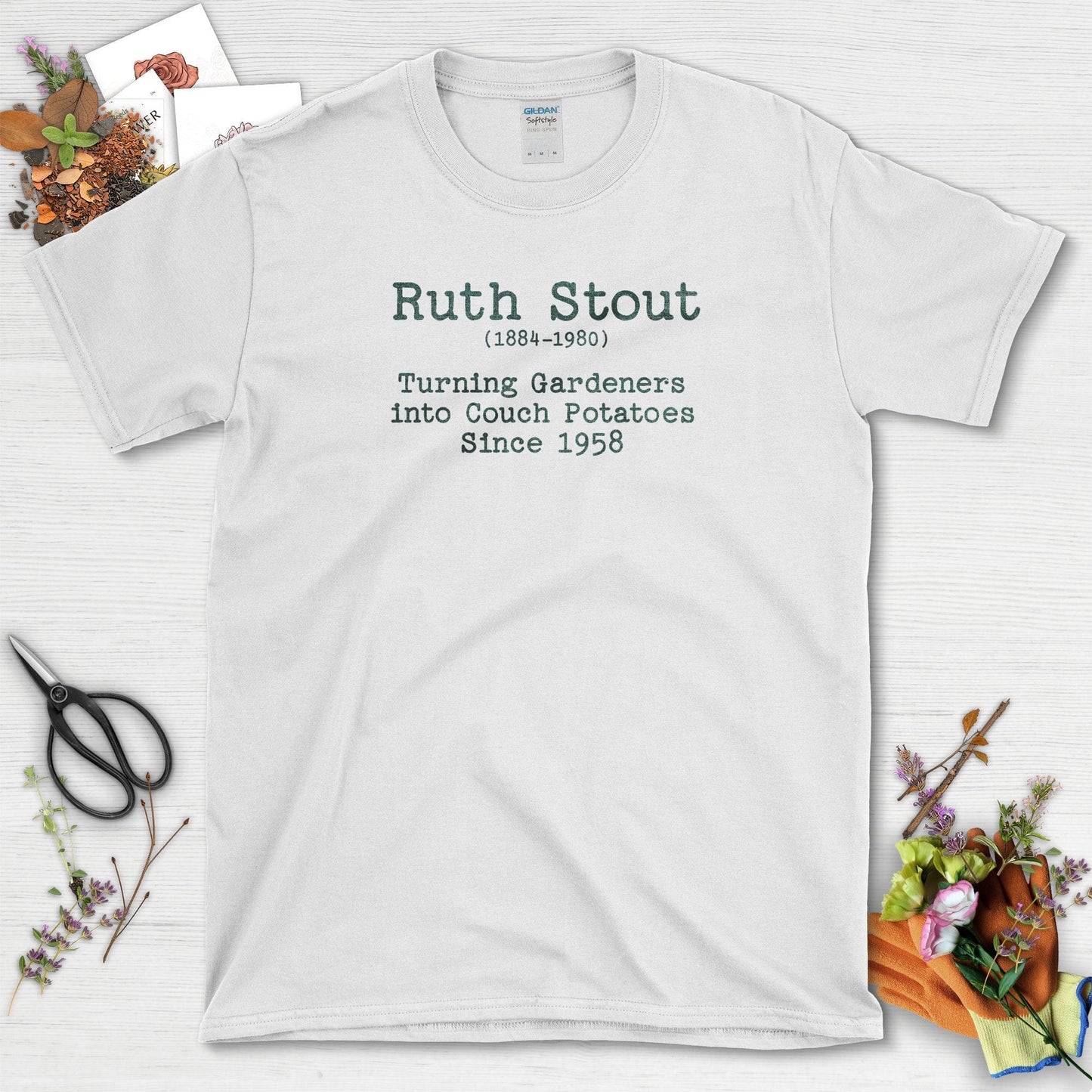 Ruth Stout Gardening T-Shirt