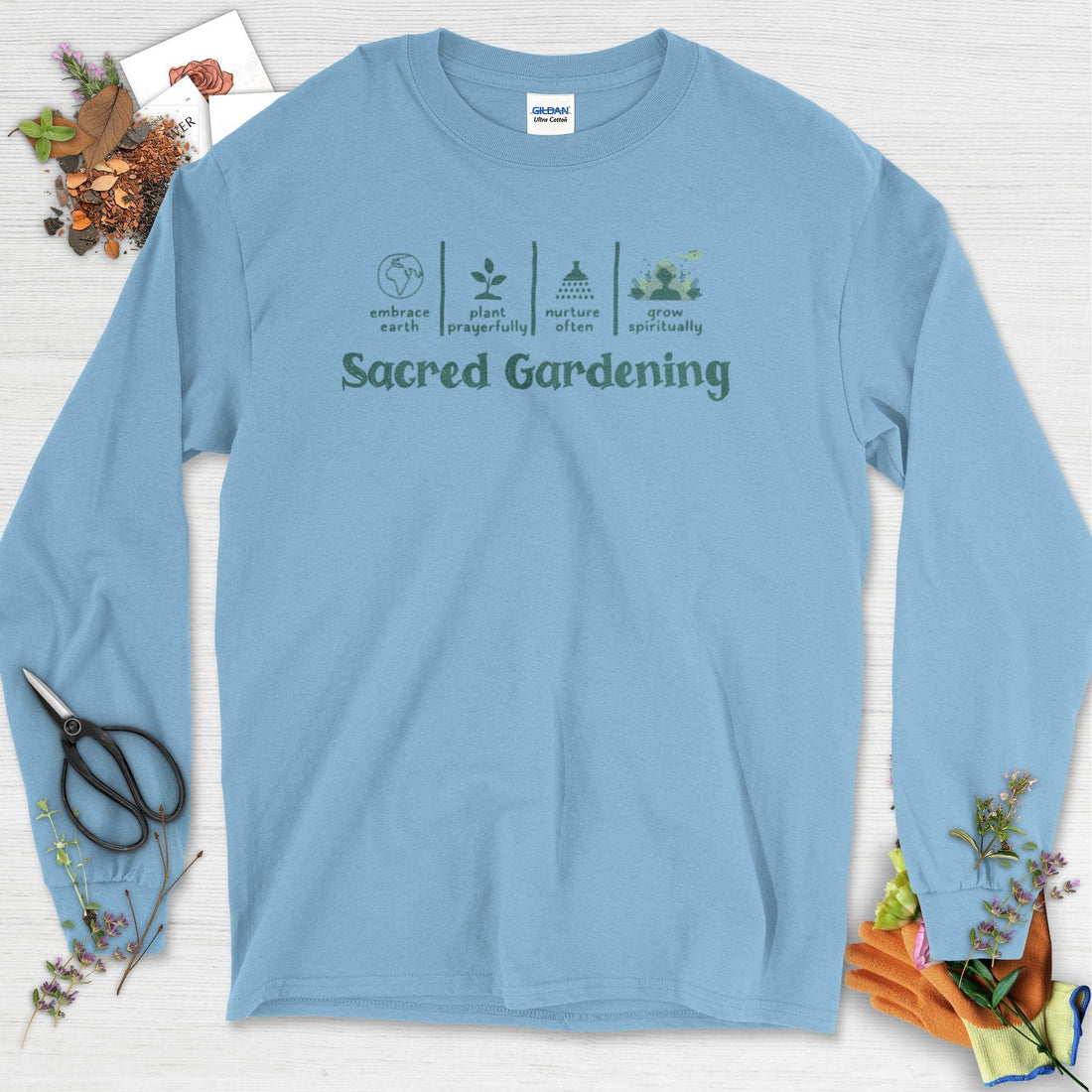 Sacred Gardening Plant Water Grow Long Sleeve