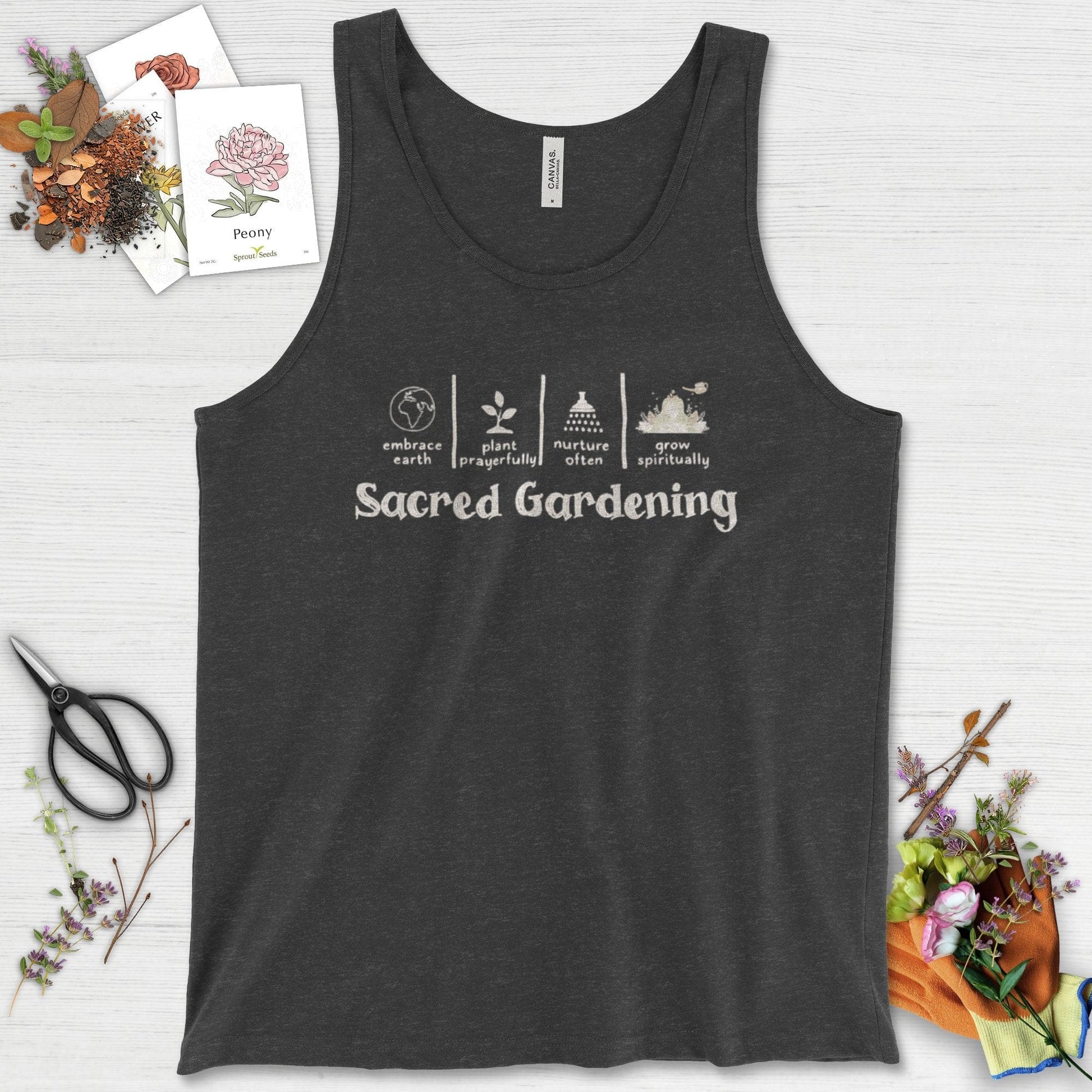 Sacred Gardening Plant Water Grow Tank Top