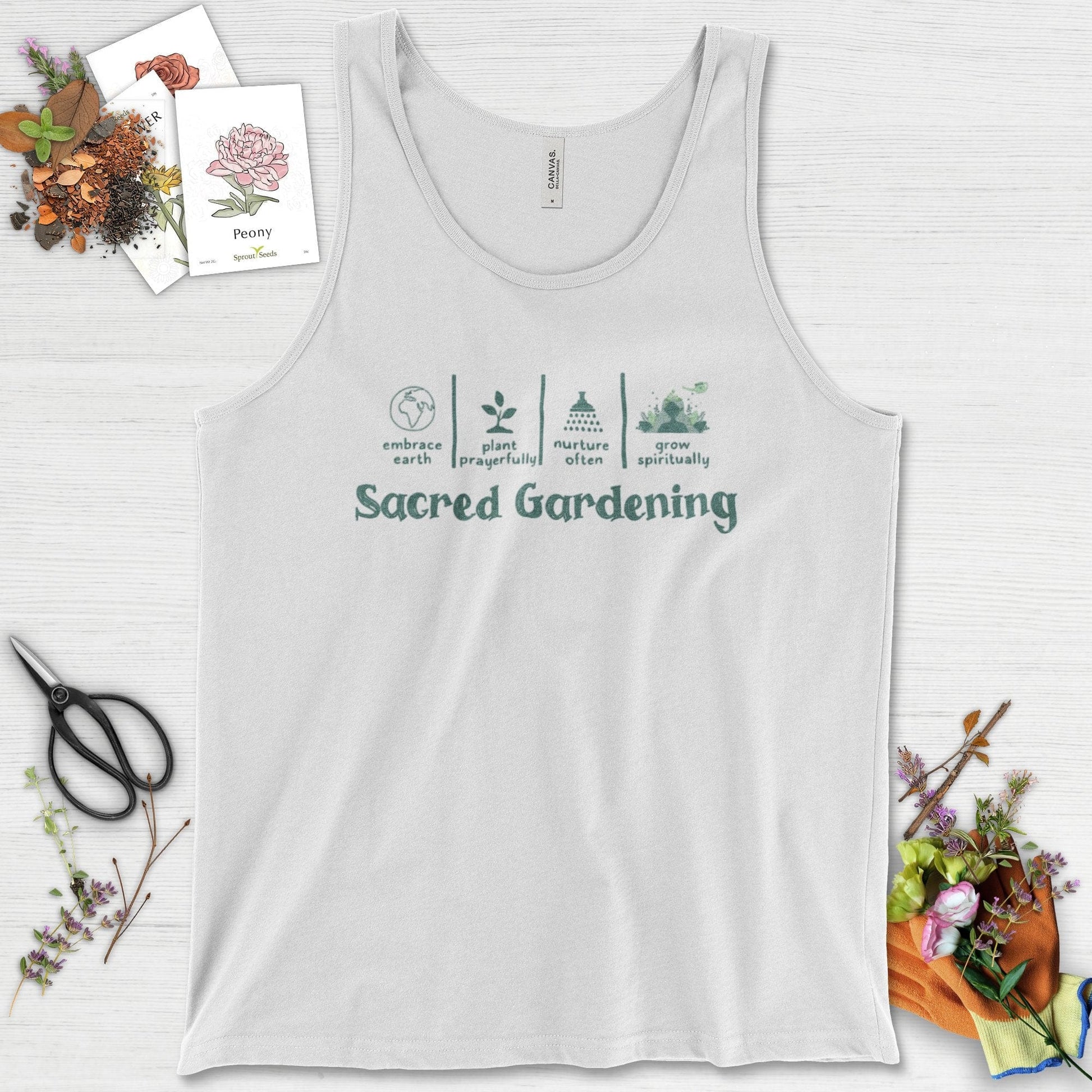 Sacred Gardening Plant Water Grow Tank Top