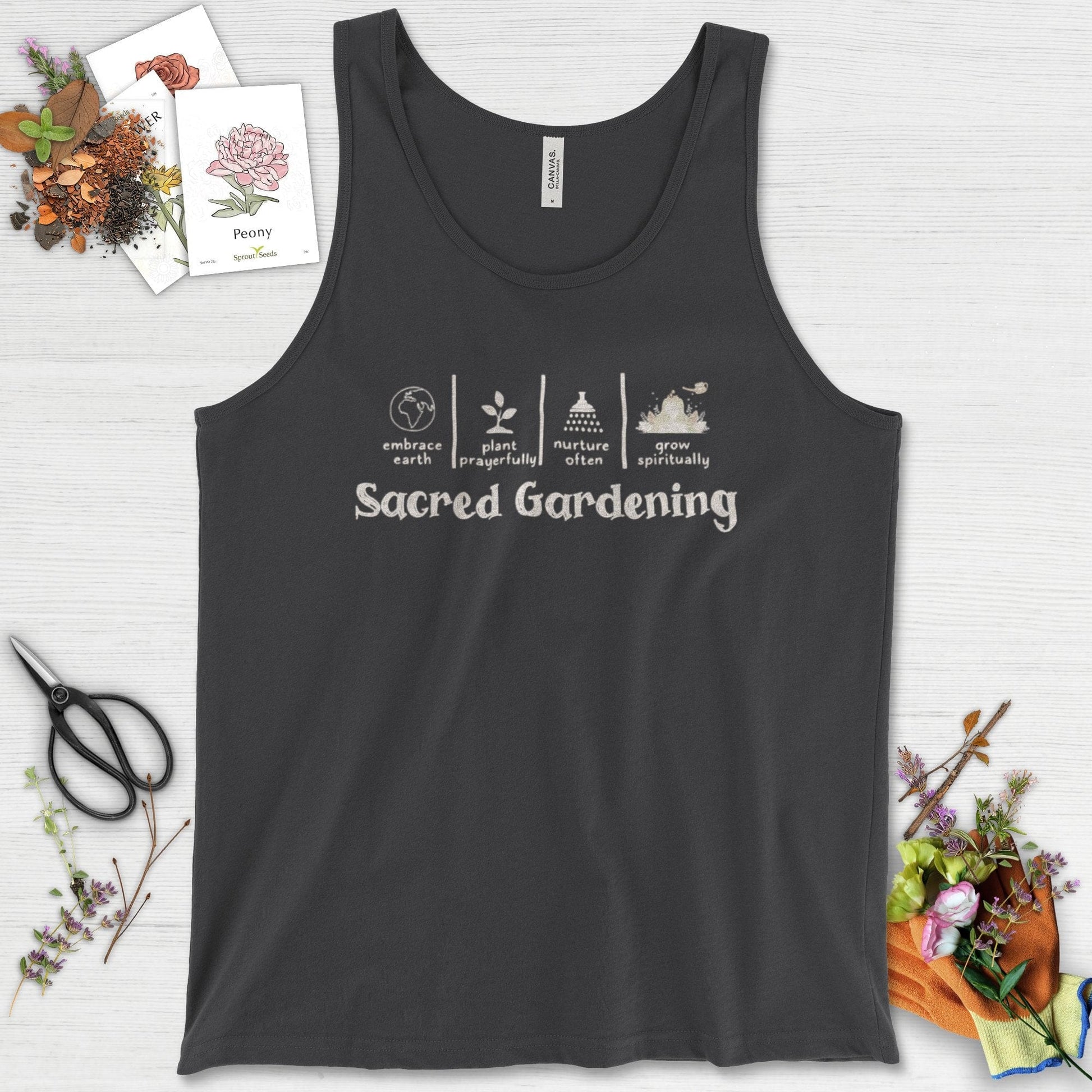 Sacred Gardening Plant Water Grow Tank Top