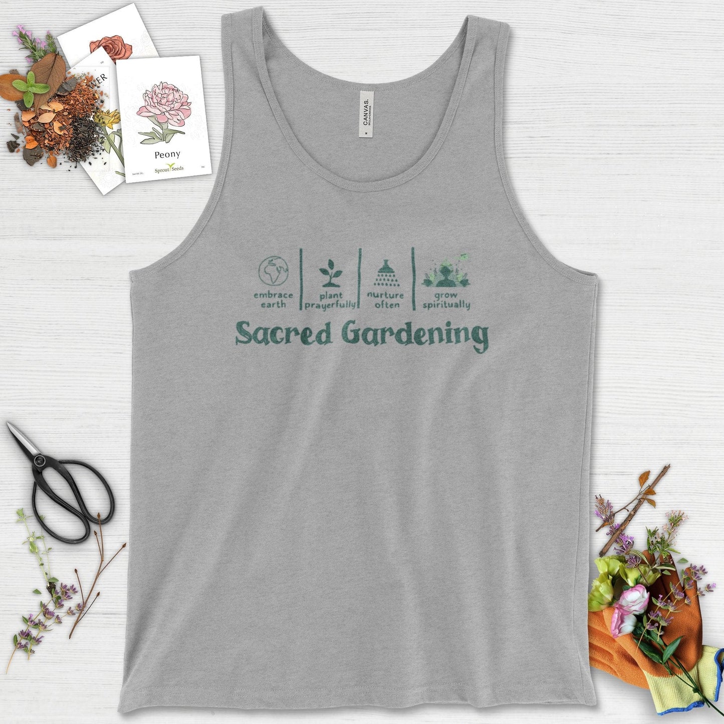 Sacred Gardening Plant Water Grow Tank Top
