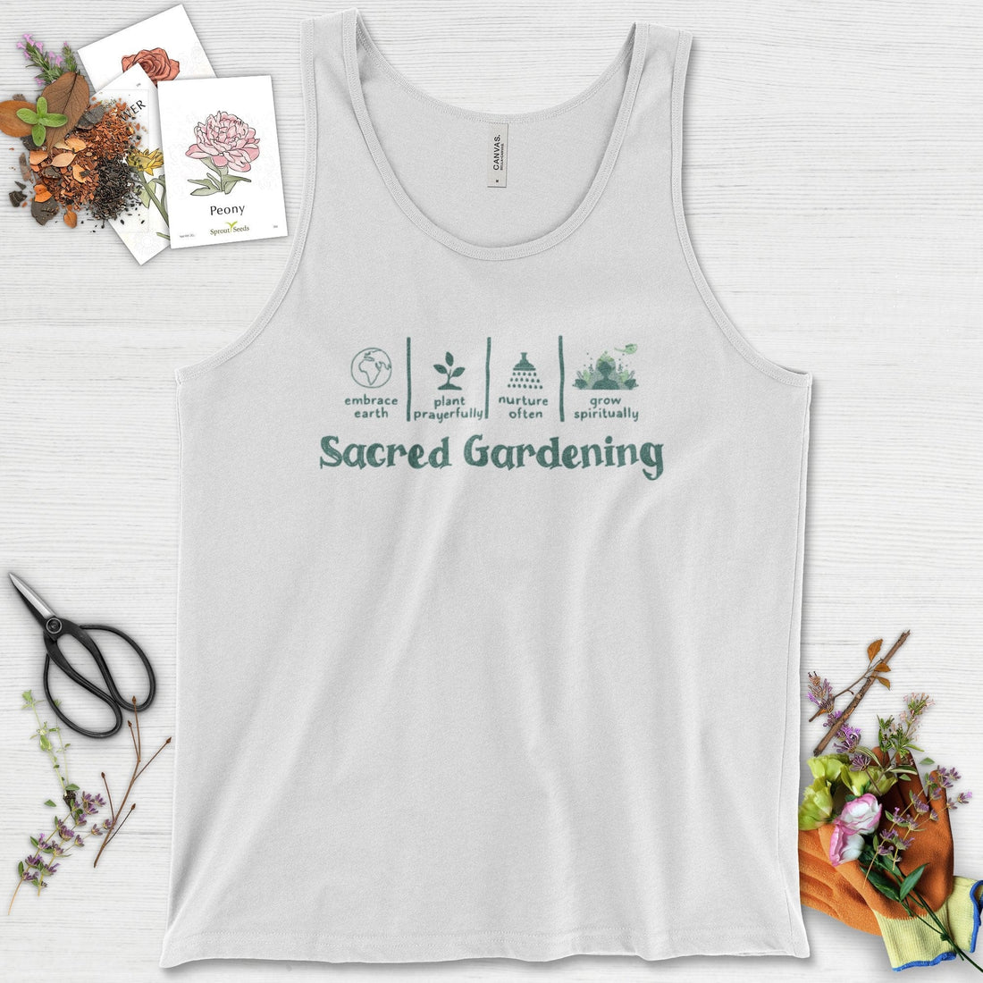 Sacred Gardening Plant Water Grow Tank Top