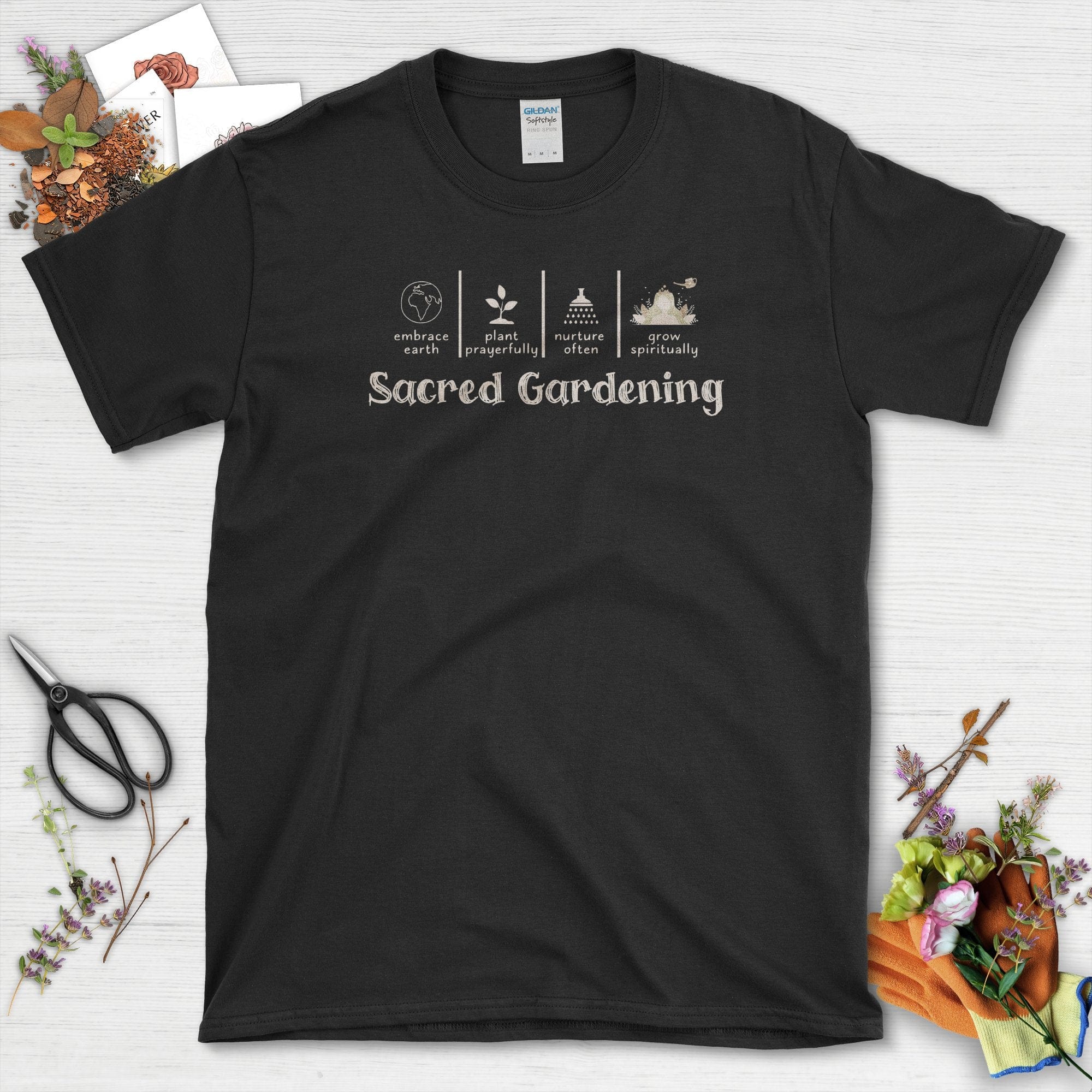 Sacred Gardening Plant Water Grow Youth T-Shirt