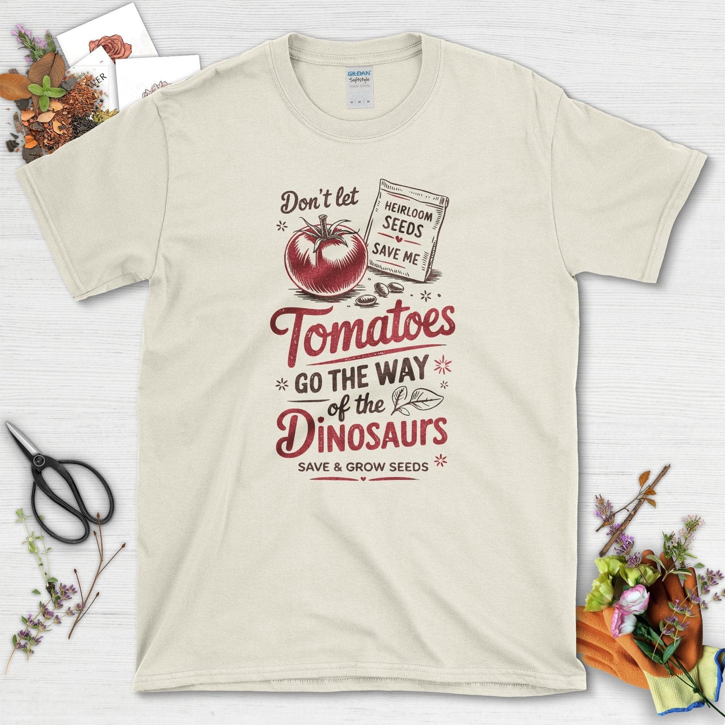 Save Tomatoes Heirloom Seeds T-Shirt