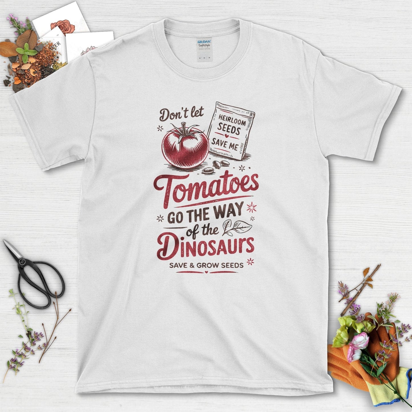 Save Tomatoes Heirloom Seeds T-Shirt