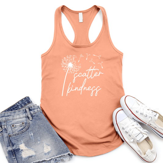 Scatter Kindness Women's Racerback Tank Top