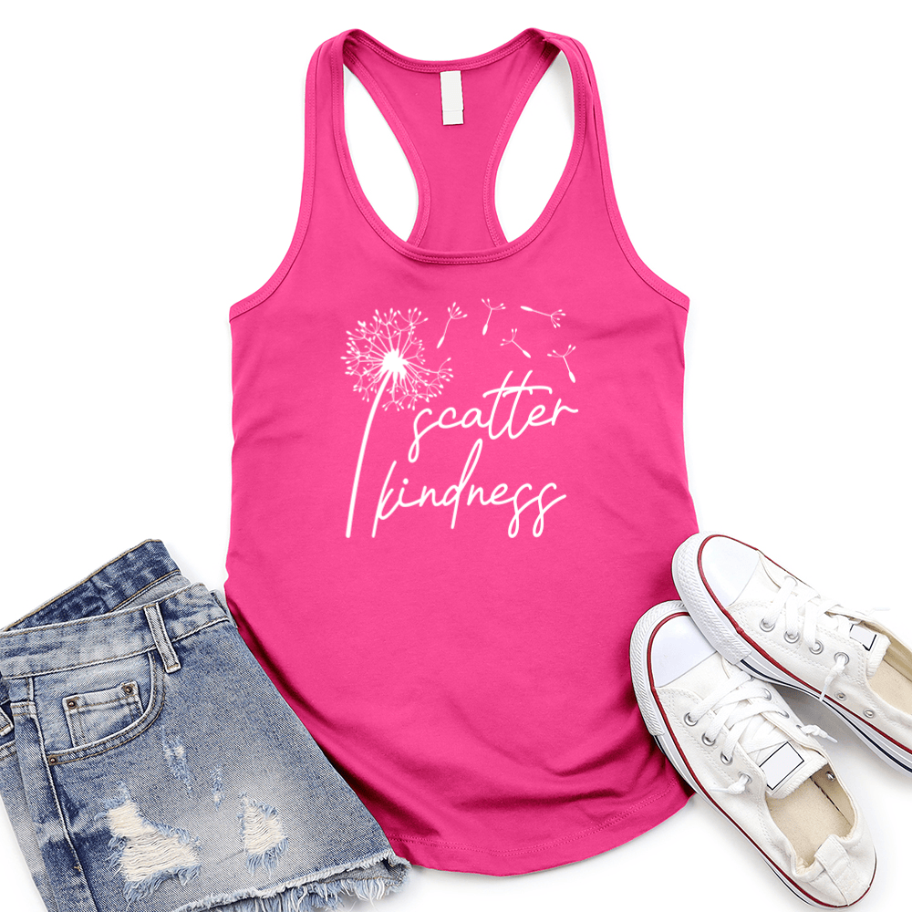 Scatter Kindness Women's Racerback Tank Top