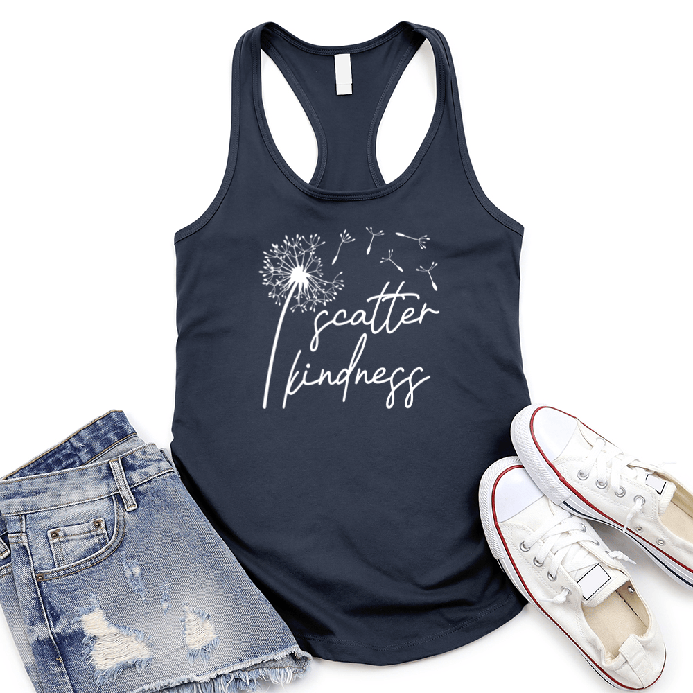 Scatter Kindness Women's Racerback Tank Top