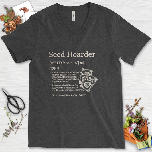 Seed Hoarder Definition V-Neck