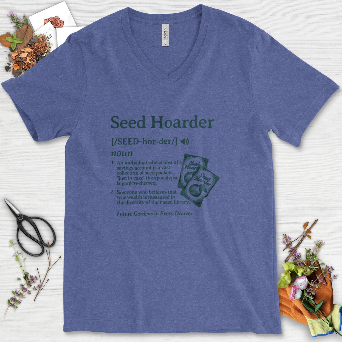 Seed Hoarder Definition V-Neck