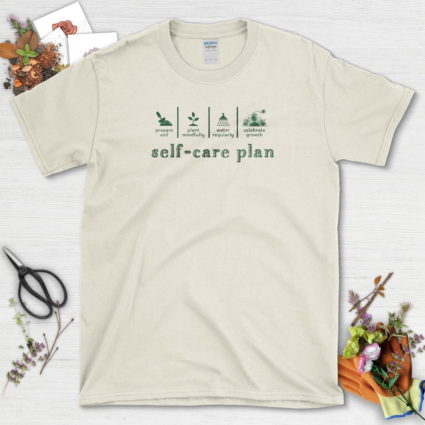 Self-Care Plan Mindful T-Shirt