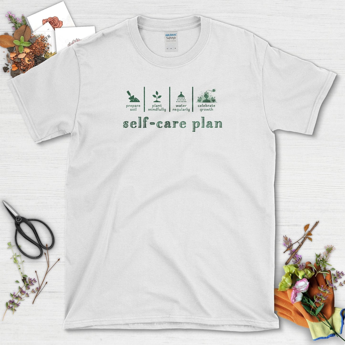 Self-Care Plan Mindful T-Shirt