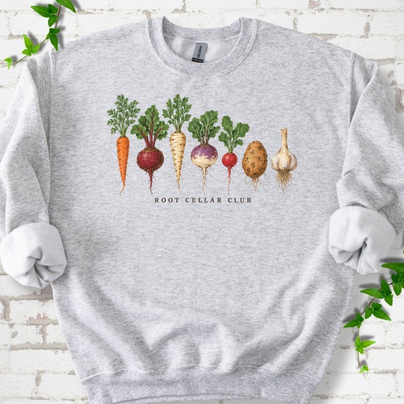 Seven Winter Roots In Gouache Sweatshirt in Ash – PlotlyGarden