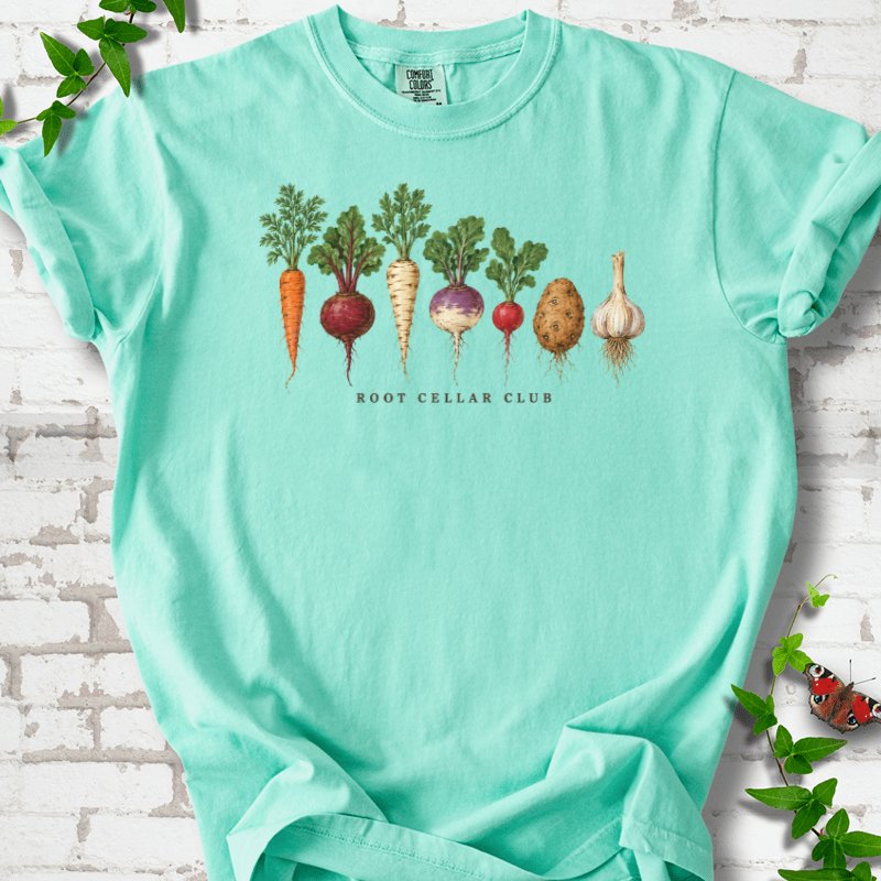 Seven Winter Roots In Gouache T-Shirt in Island Reef – PlotlyGarden