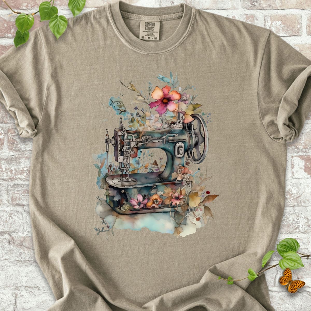 Sewing and Flowers Art T-Shirt