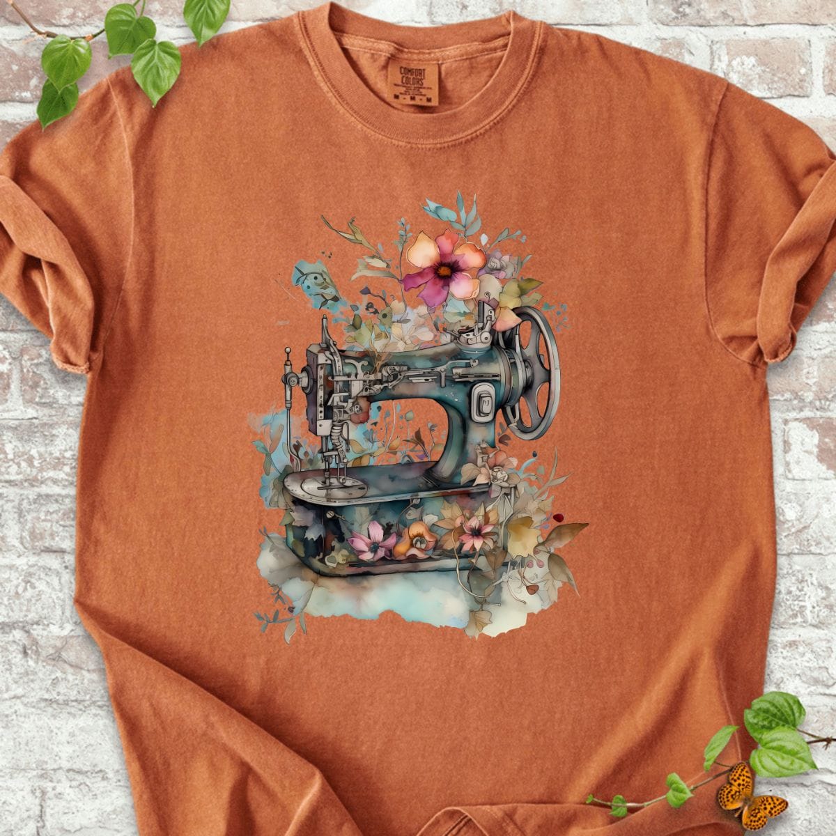 Sewing and Flowers Art T-Shirt