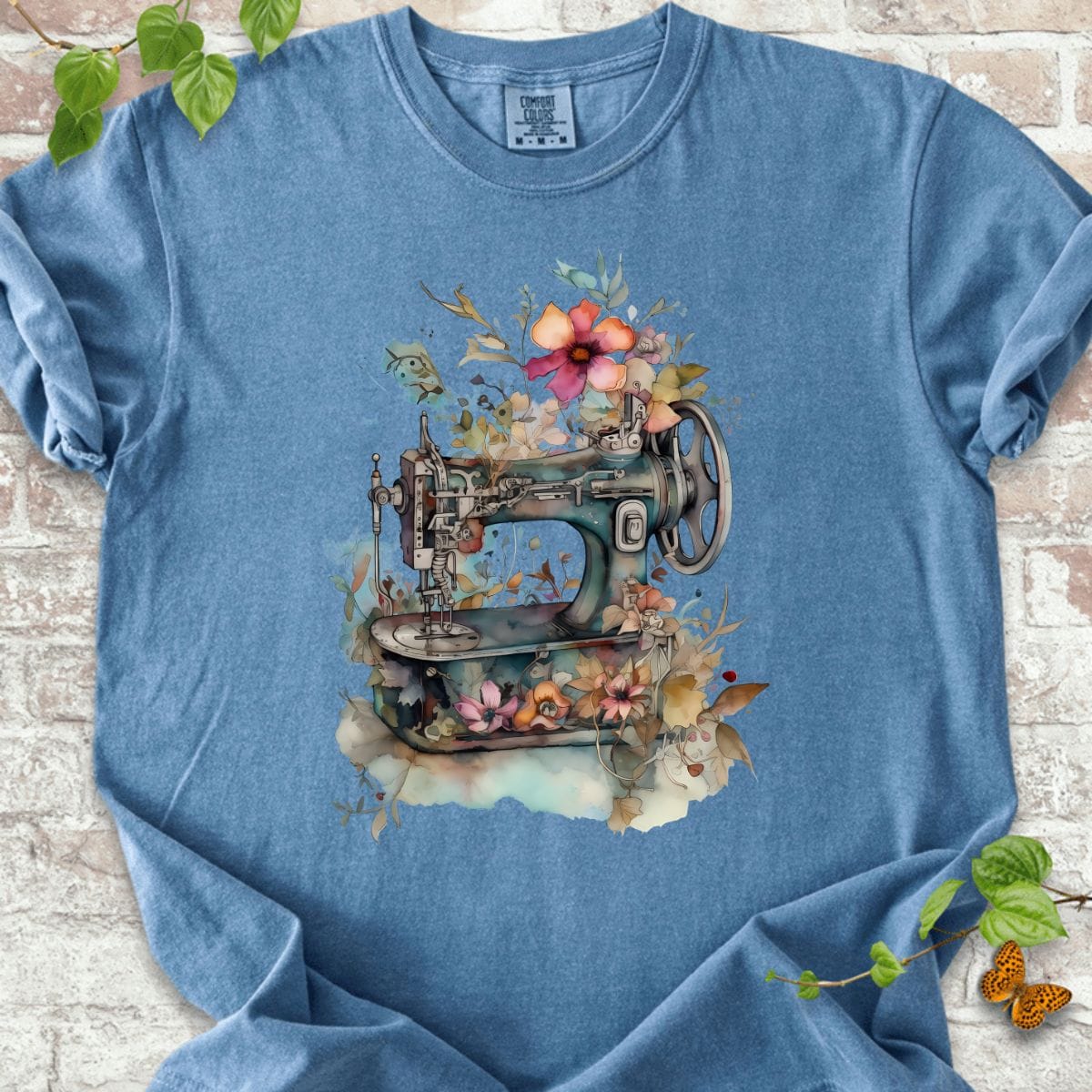 Sewing and Flowers Art T-Shirt