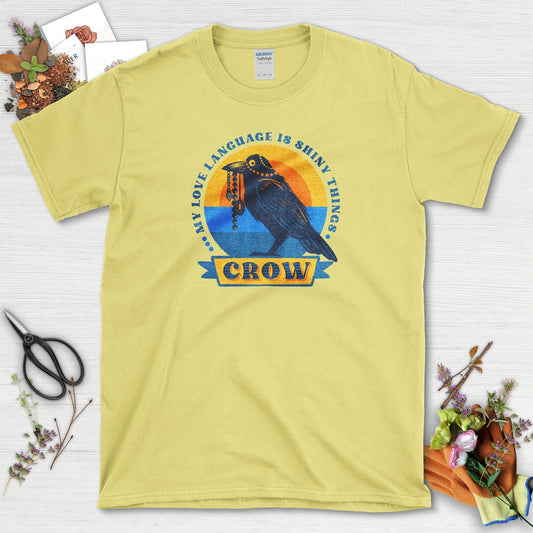 Shiny Love Language Crow T-Shirt