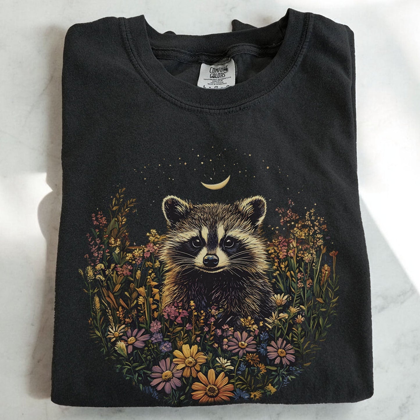 Raccoon Wildflower T-Shirt