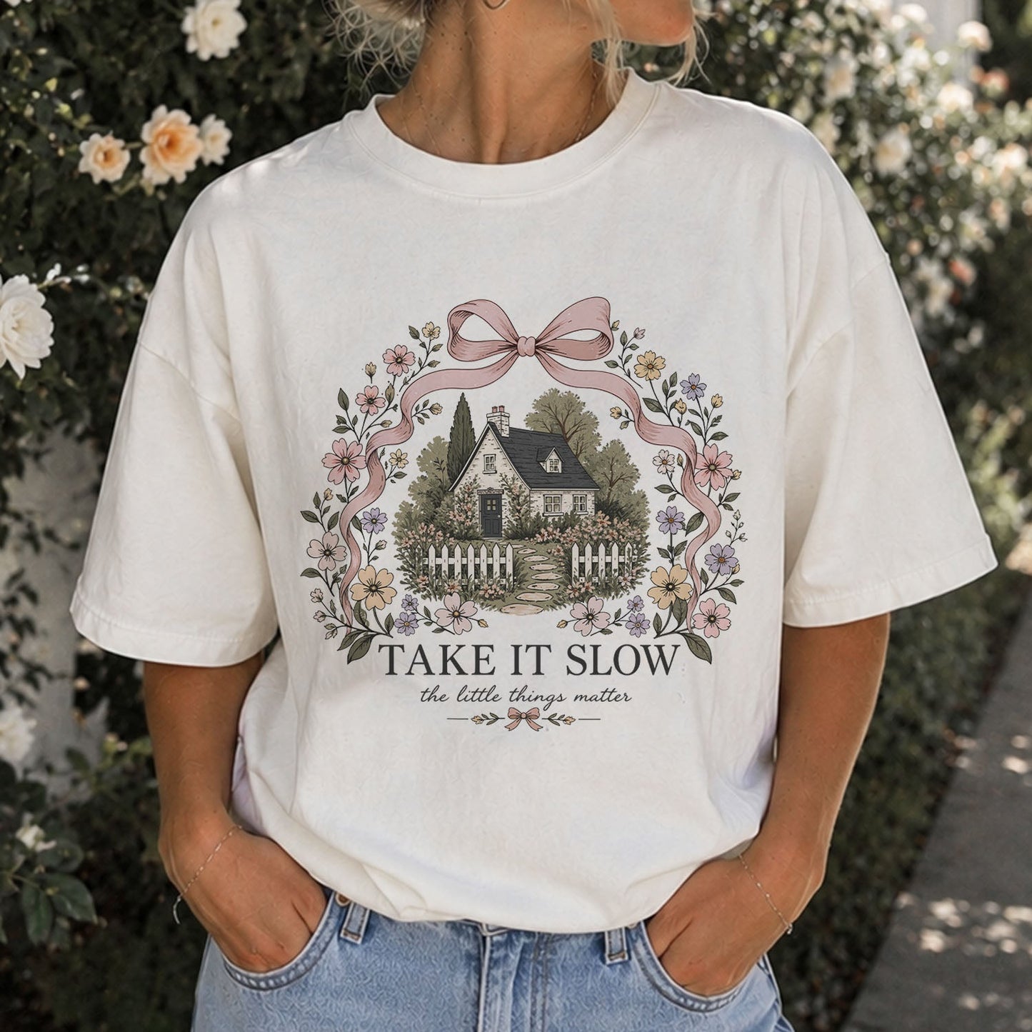 Take It Slow Coquette Cottage T-Shirt
