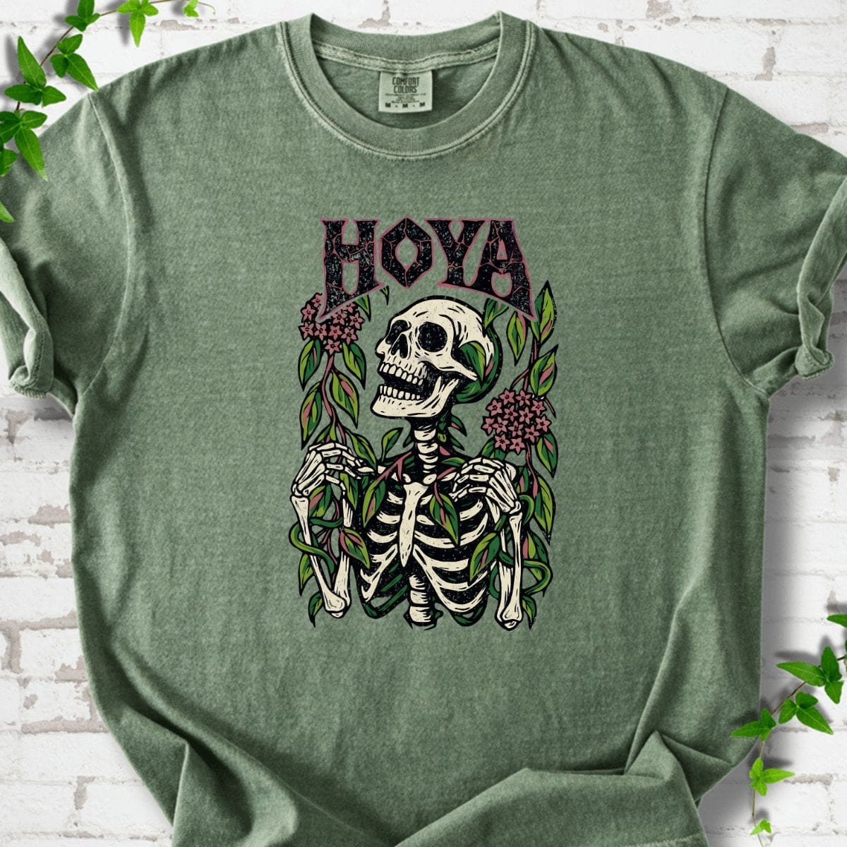 Skeleton Hoya Plant T-Shirt
