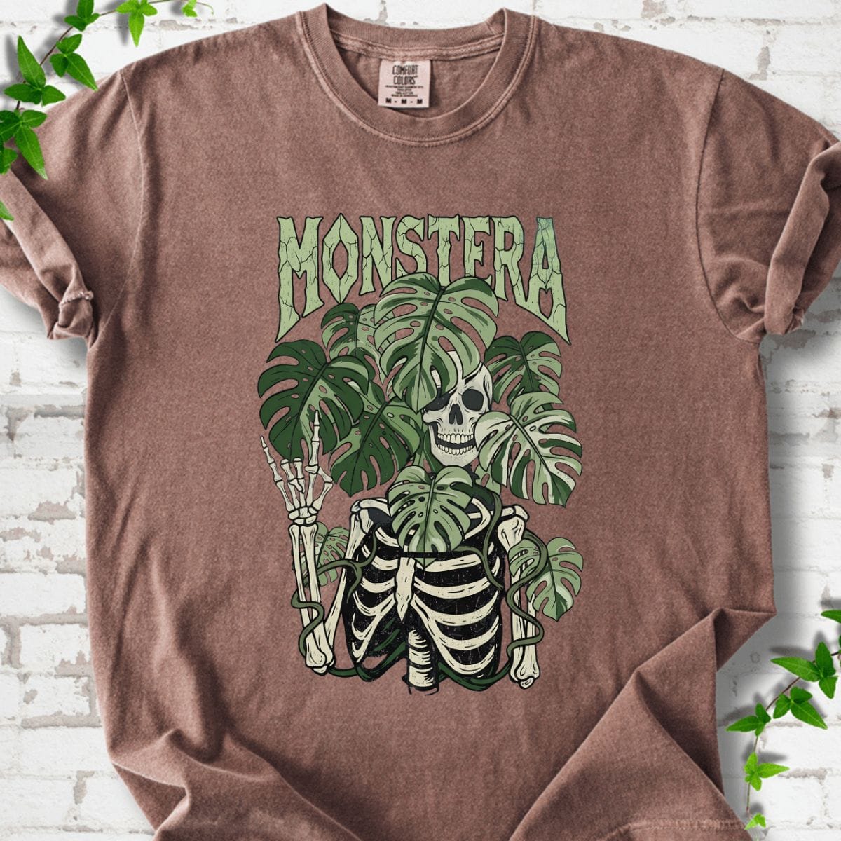 Skeleton Monstera T-Shirt