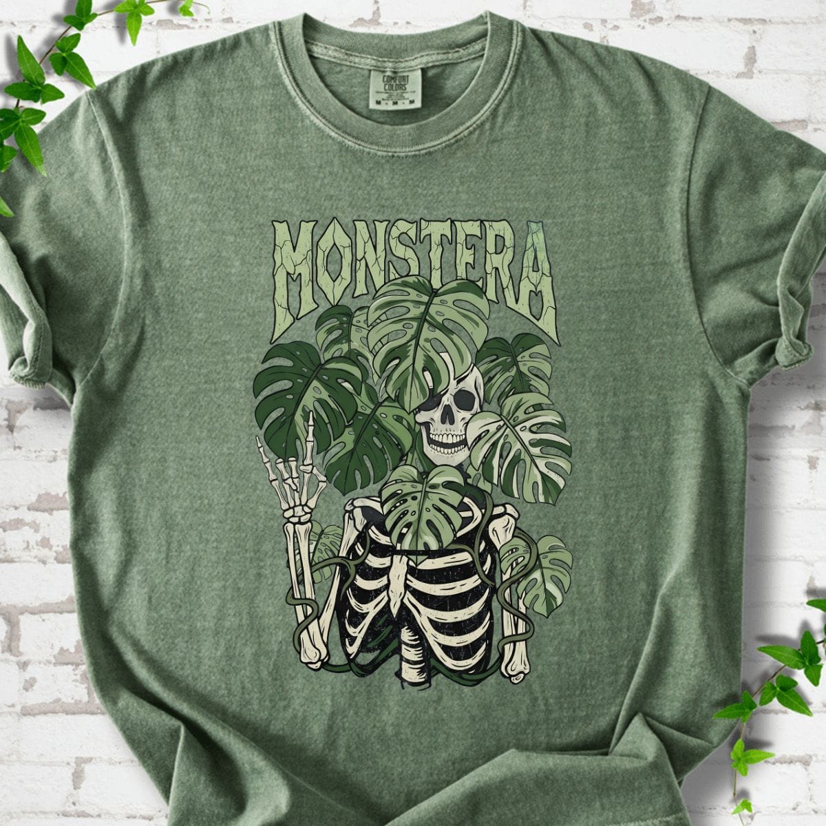 Skeleton Monstera T-Shirt