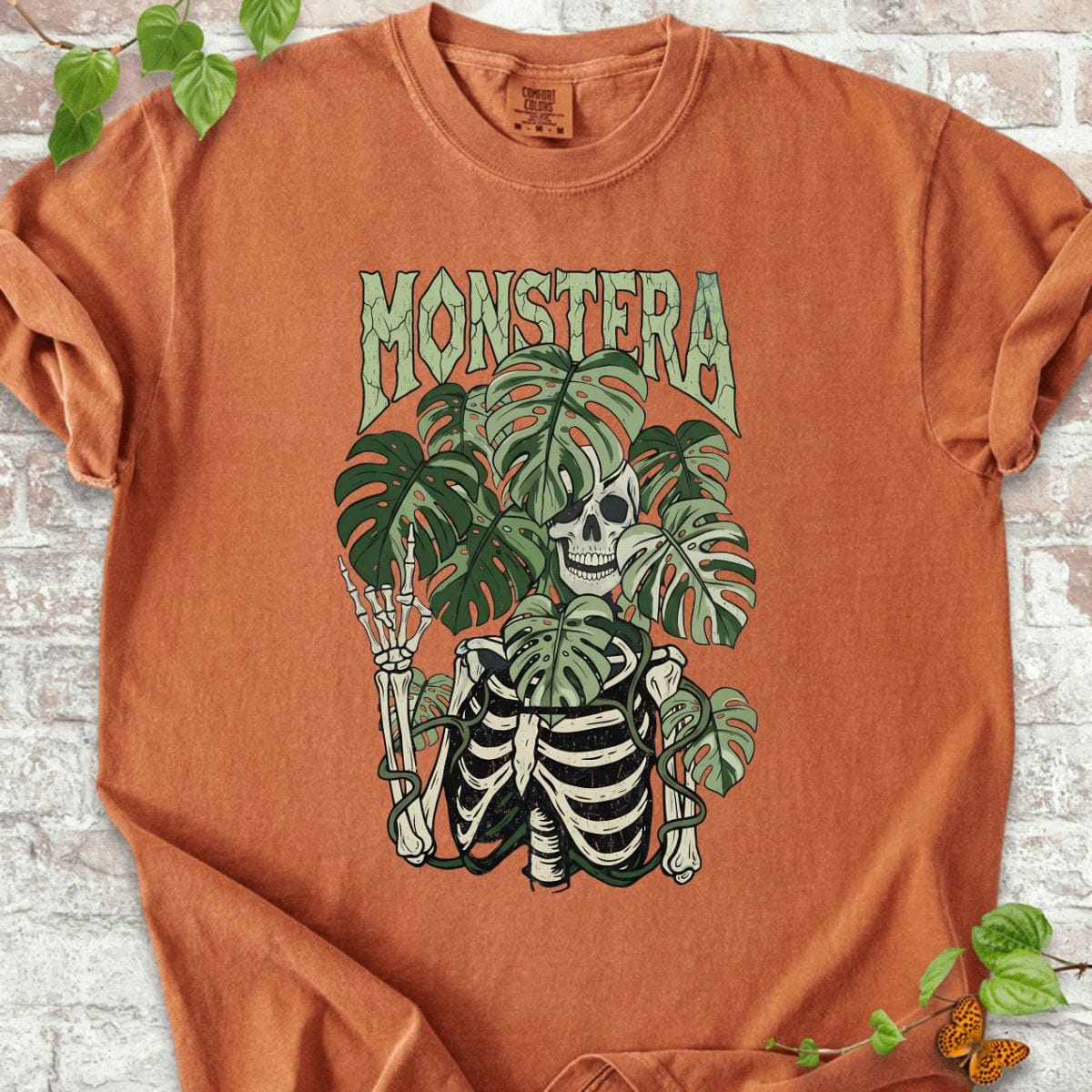 Skeleton Monstera T-Shirt