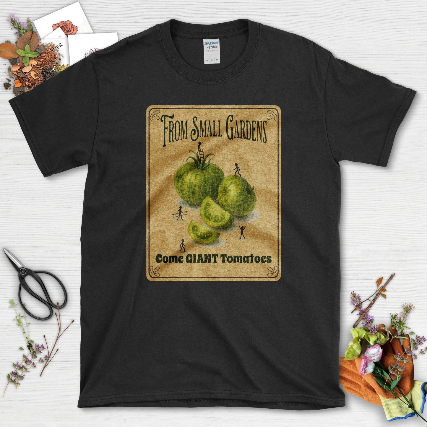 Small Gardens, Giant Tomatoes T-Shirt