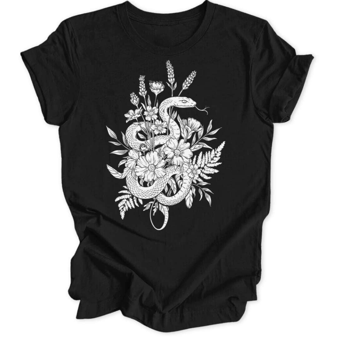 Snake Flowers Unisex T-Shirt