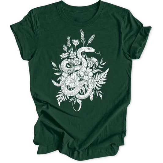Snake Flowers Unisex T-Shirt