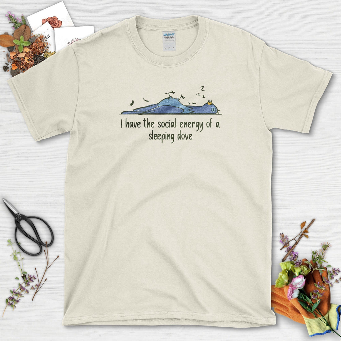 Social Energy of Sleeping Dove T-Shirt