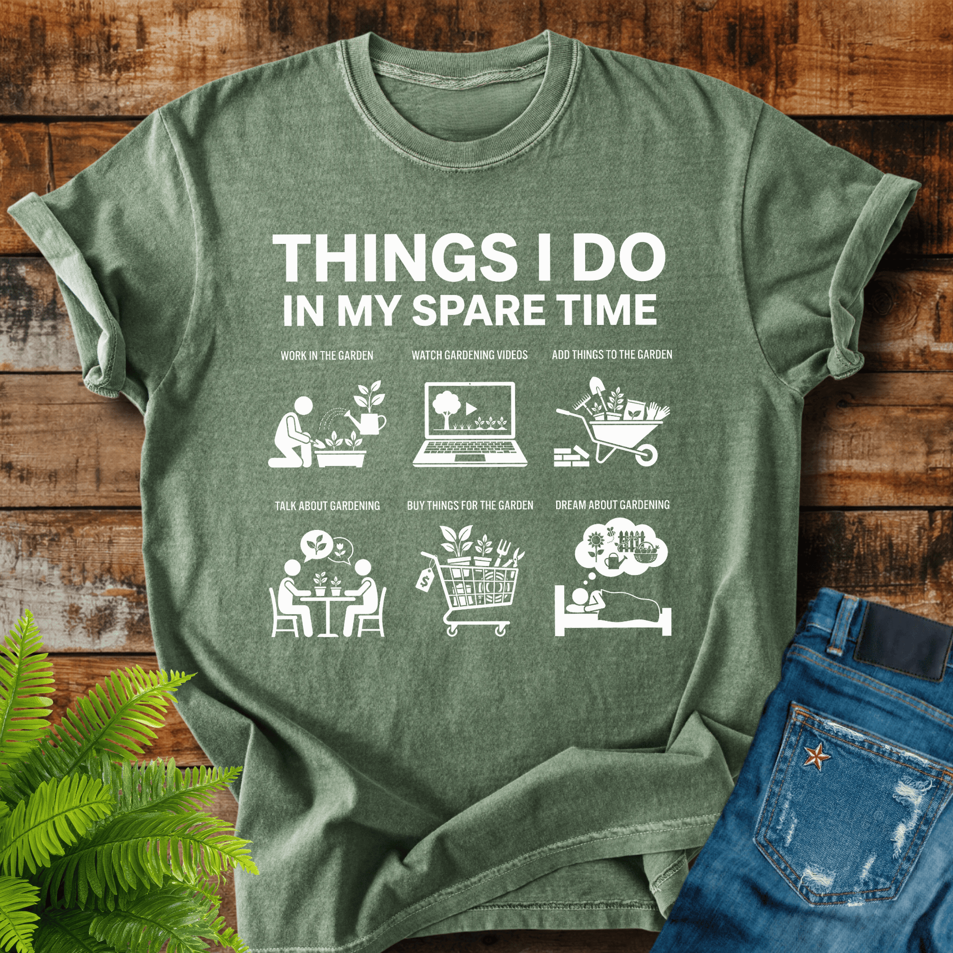 Spare Time Gardening T-shirt