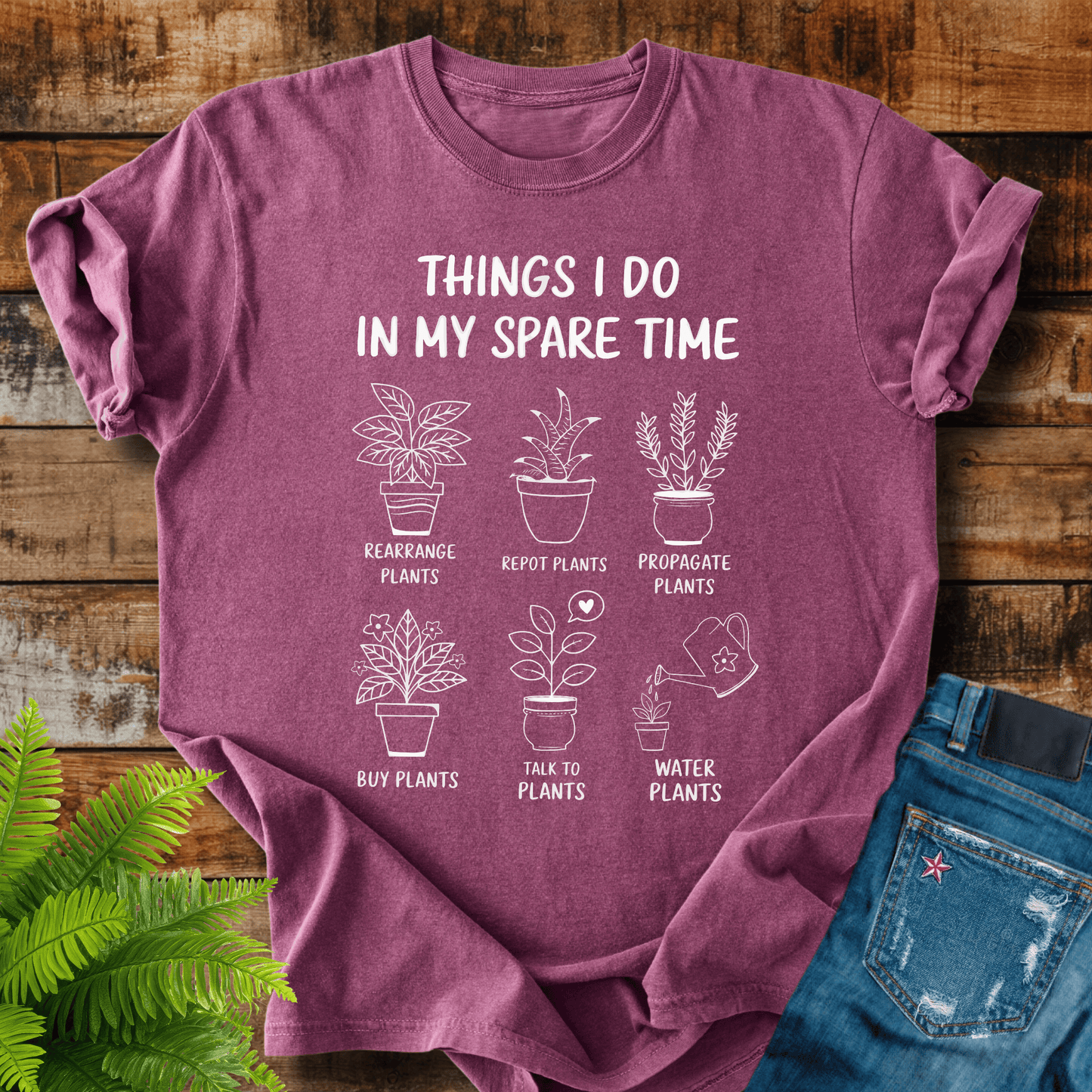 Spare Time Plants T-shirt