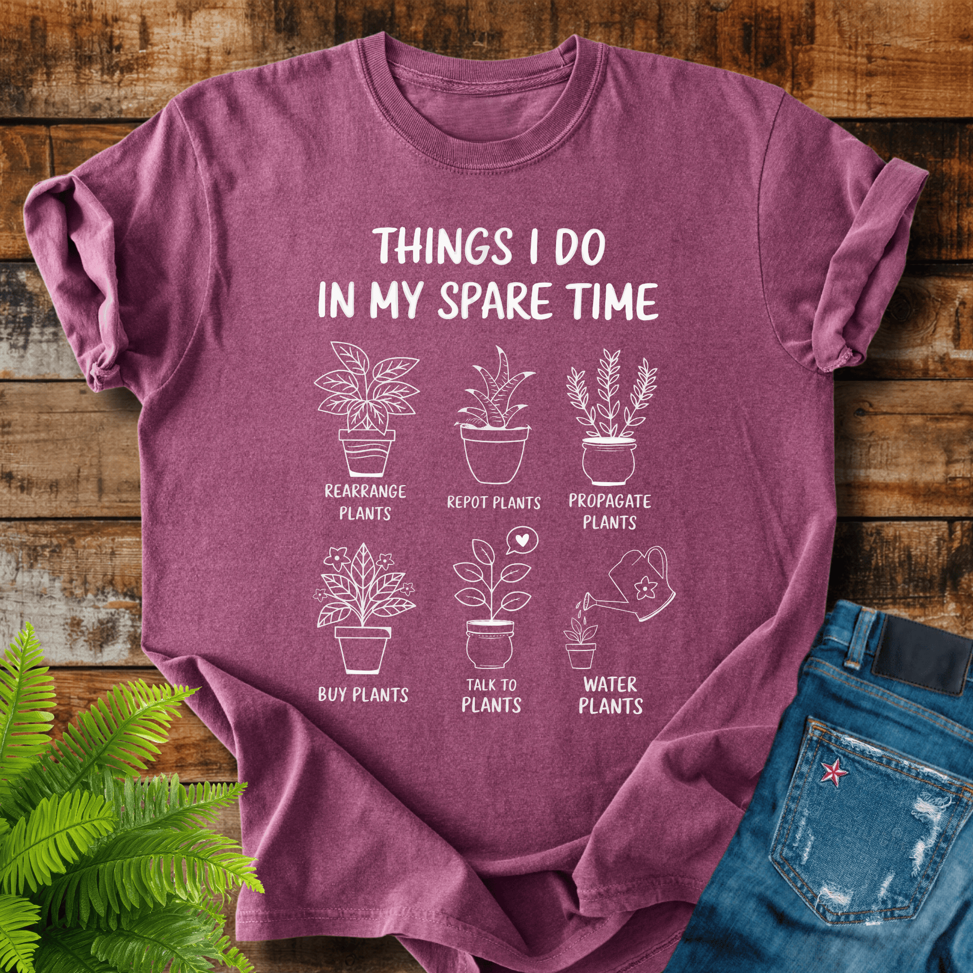 Spare Time Plants T-shirt