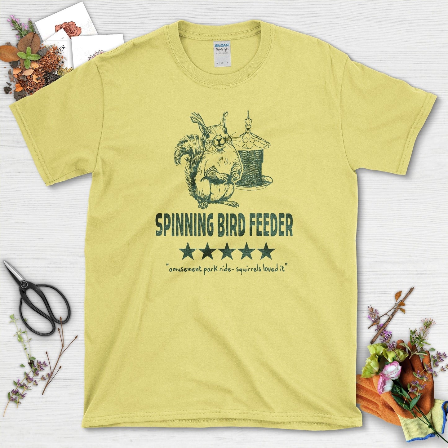 Spinning Bird Feeder Squirrel T-Shirt