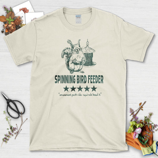 Spinning Bird Feeder Squirrel T-Shirt