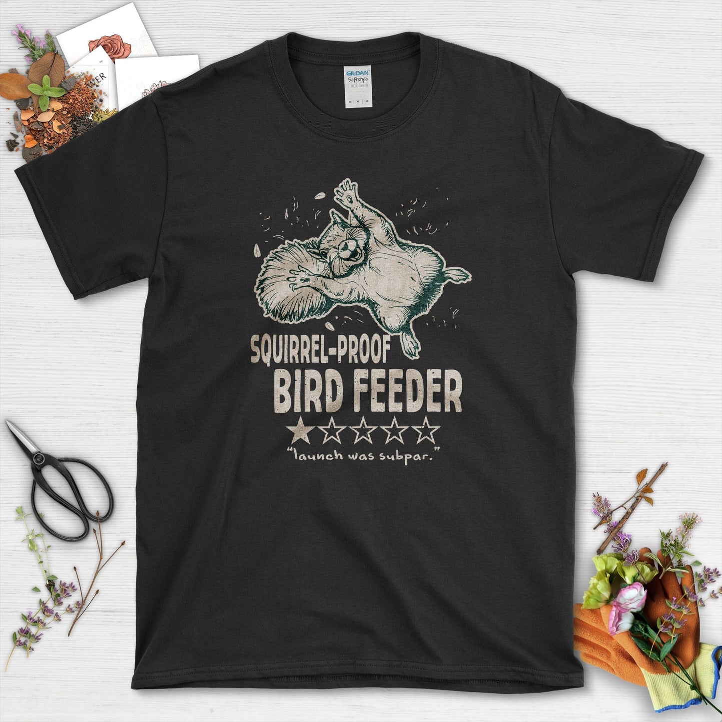 Squirrel Bird Feeder T-Shirt