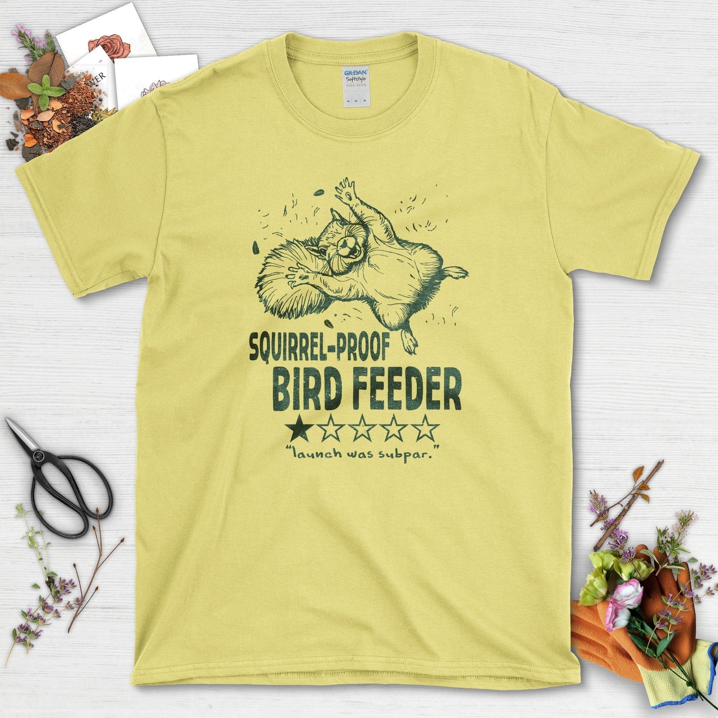 Squirrel Bird Feeder T-Shirt