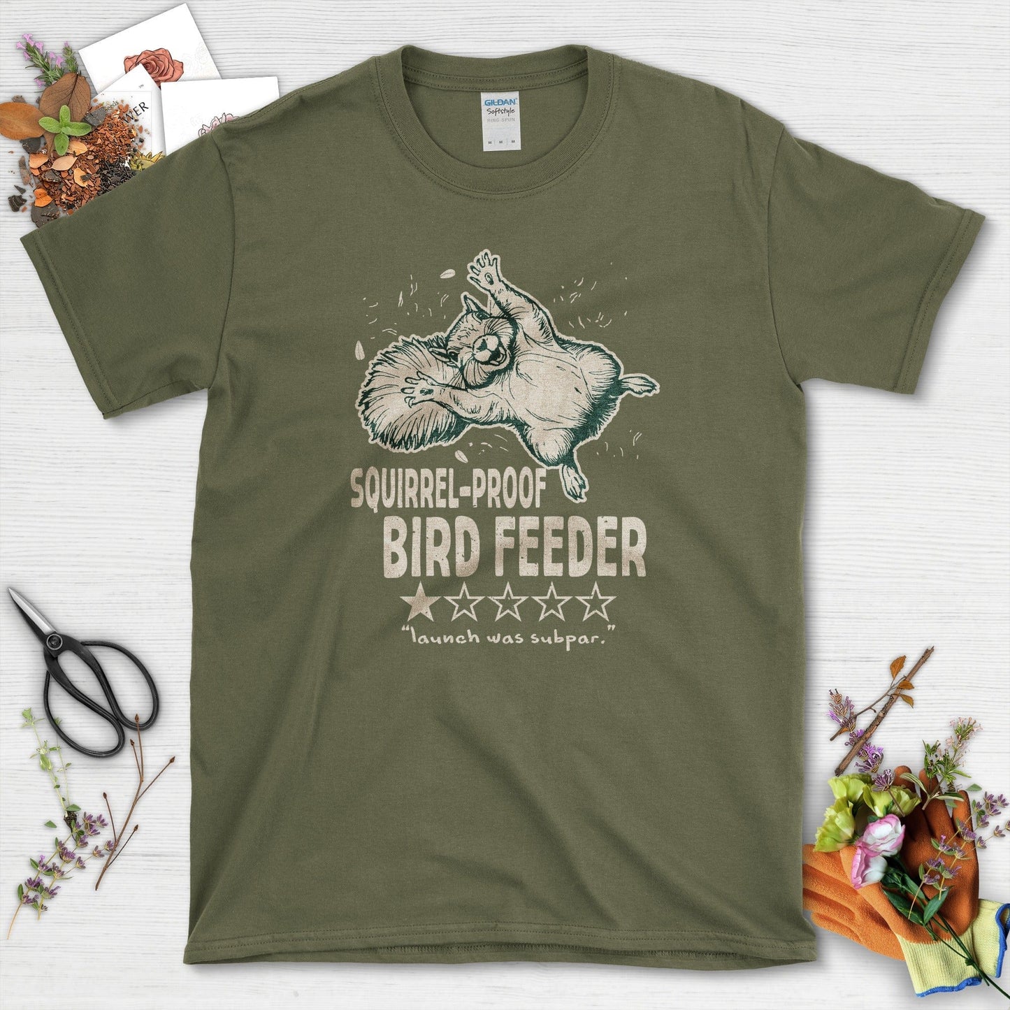 Squirrel Bird Feeder T-Shirt