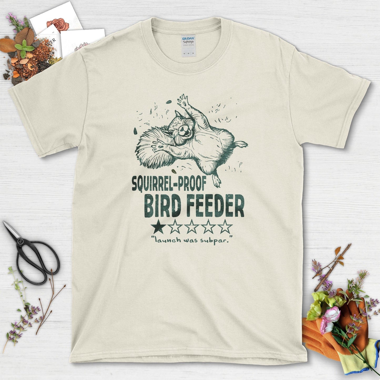 Squirrel Bird Feeder T-Shirt