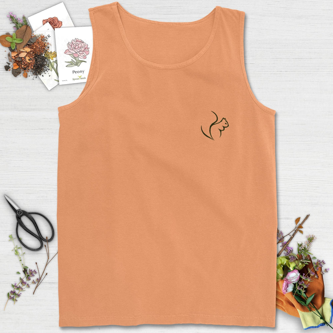 Squirrel Silhouette Comfort Colors® Tank Top