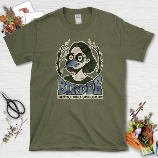 Stares Trees Bird Lover T-Shirt